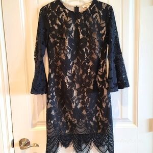 Francesca's Black Lace Dress